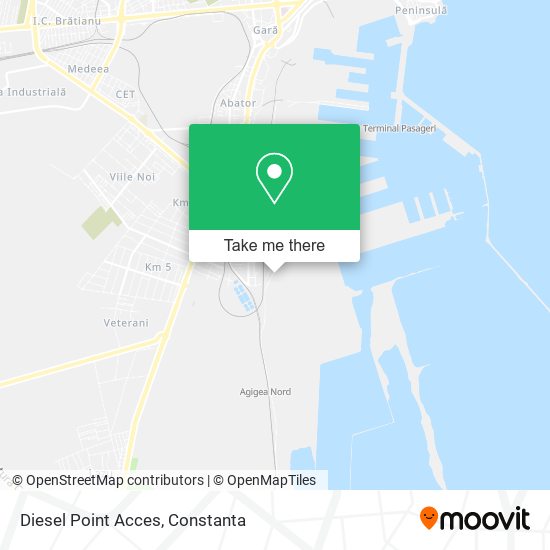 Diesel Point Acces map