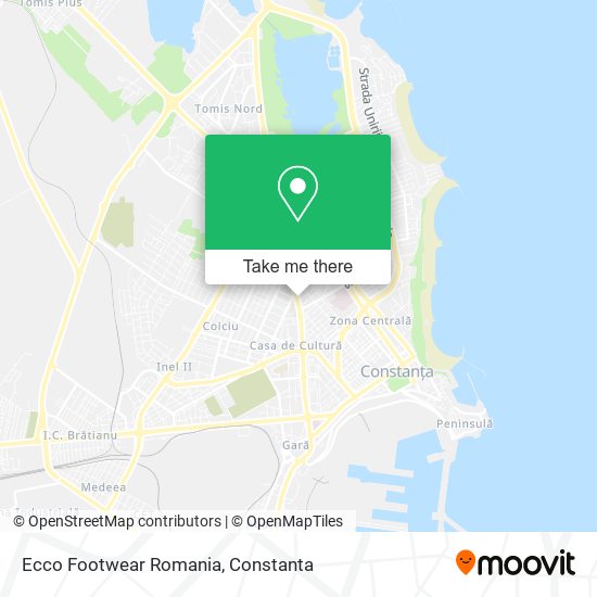 Ecco Footwear Romania map