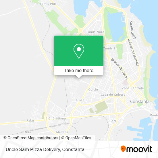 Uncle Sam Pizza Delivery map