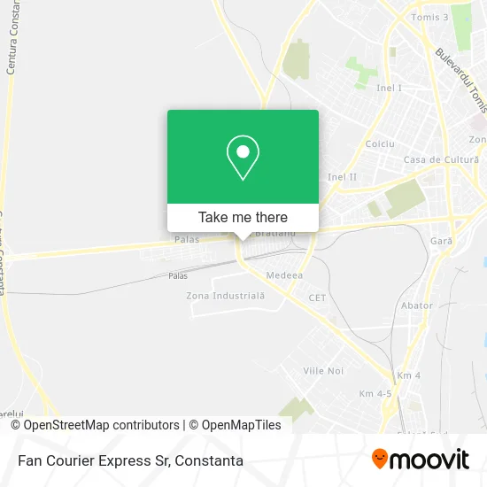 Fan Courier Express Sr map