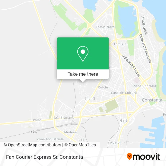 Fan Courier Express Sr map