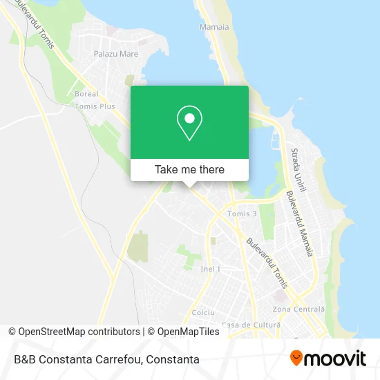 B&B Constanta Carrefou map