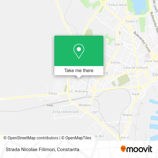 Strada Nicolae Filimon map