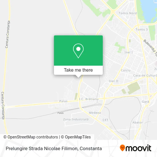 Prelungire Strada Nicolae Filimon map