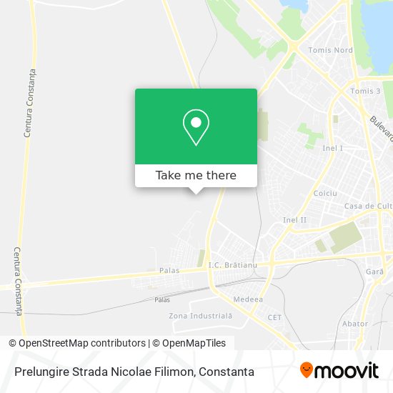 Prelungire Strada Nicolae Filimon map