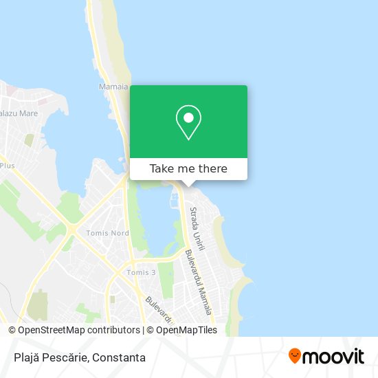 Plajă Pescărie map