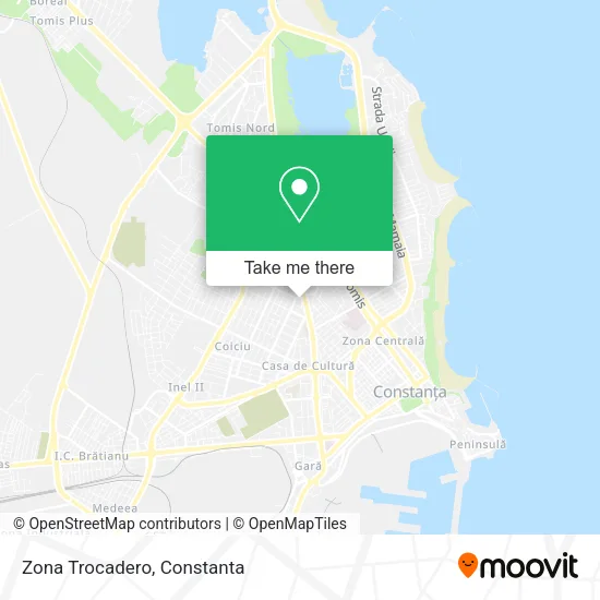 Zona Trocadero map