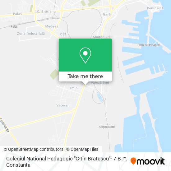 Colegiul National Pedagogic "C-tin Bratescu"- 7 B :* map
