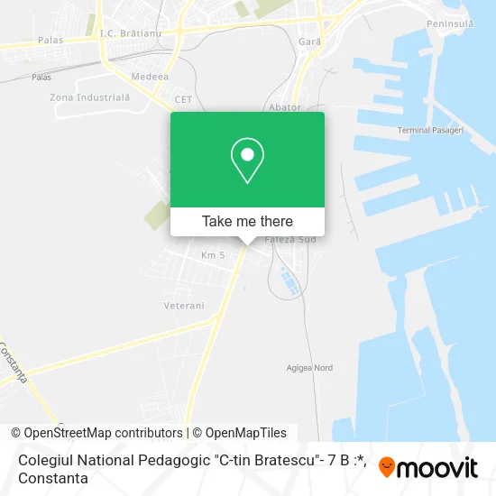 Colegiul National Pedagogic "C-tin Bratescu"- 7 B :* map