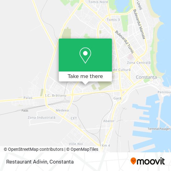 Restaurant Adivin map