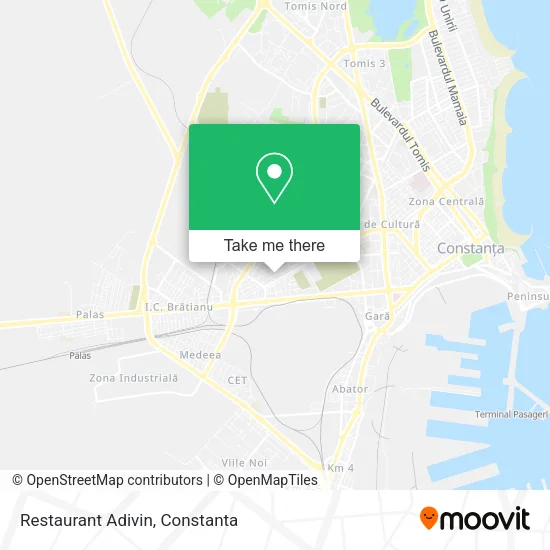 Restaurant Adivin map