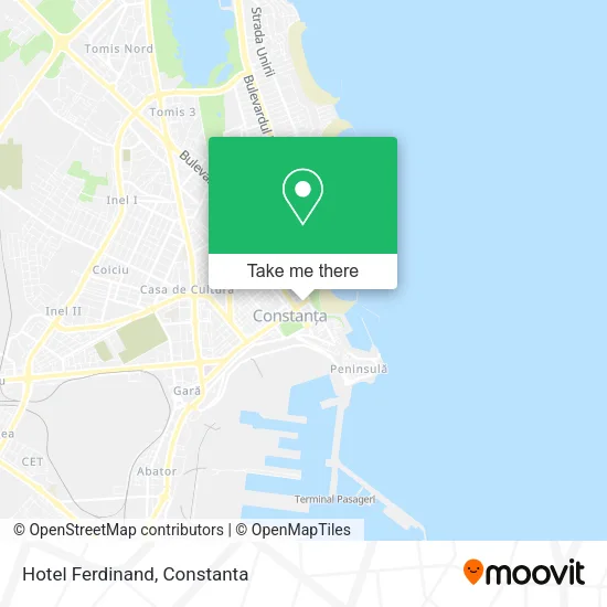 Hotel Ferdinand map