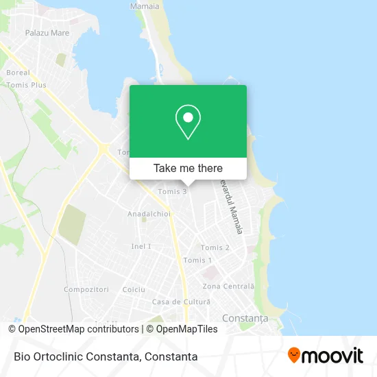 Bio Ortoclinic Constanta map