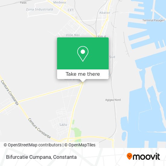 Bifurcatie Cumpana map