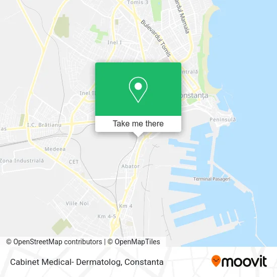 Cabinet Medical- Dermatolog map