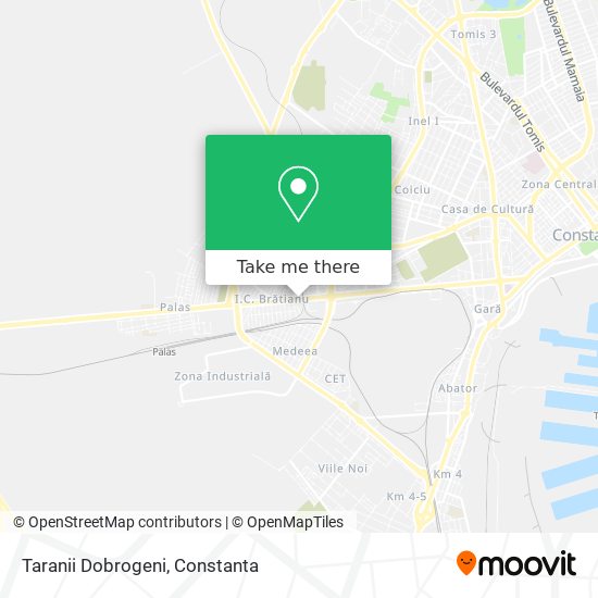 Taranii Dobrogeni map