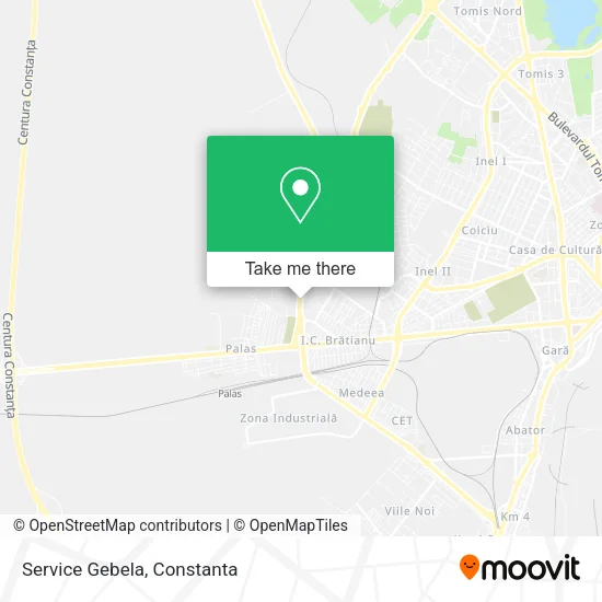 Service Gebela map
