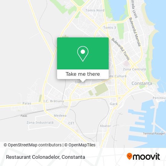 Restaurant Colonadelor map