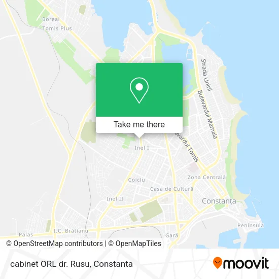cabinet ORL dr. Rusu map
