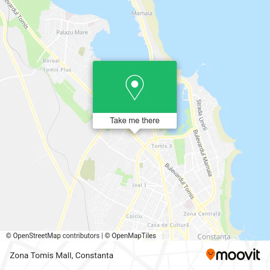 Zona Tomis Mall map