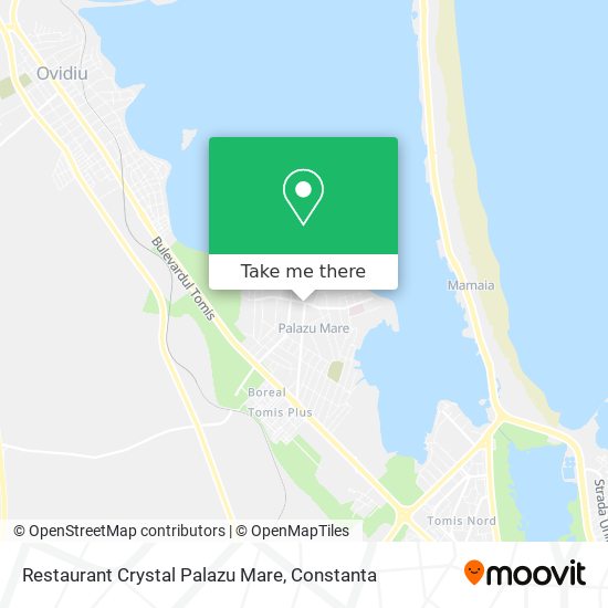 Restaurant Crystal Palazu Mare map