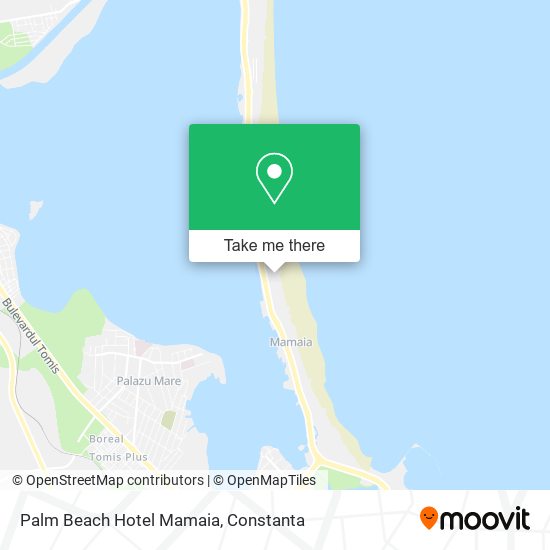 Palm Beach Hotel Mamaia map