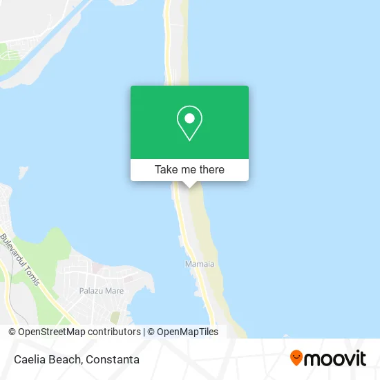 Caelia Beach map