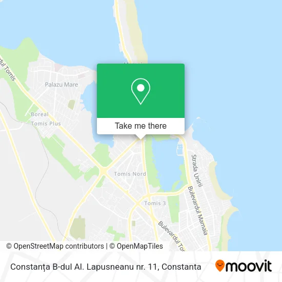 Constanța B-dul Al. Lapusneanu nr. 11 map