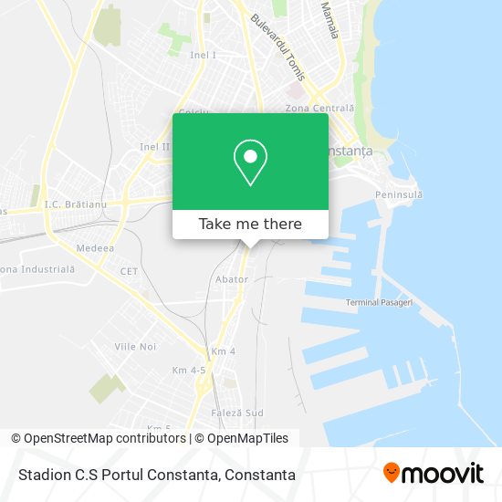Stadion C.S Portul Constanta map