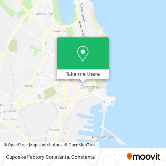 Cupcake Factory Constanta map