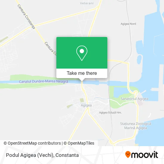 Podul Agigea (Vechi) map