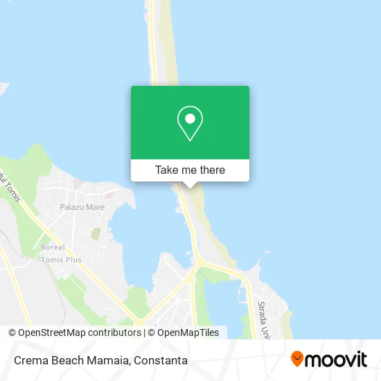 Crema Beach Mamaia map