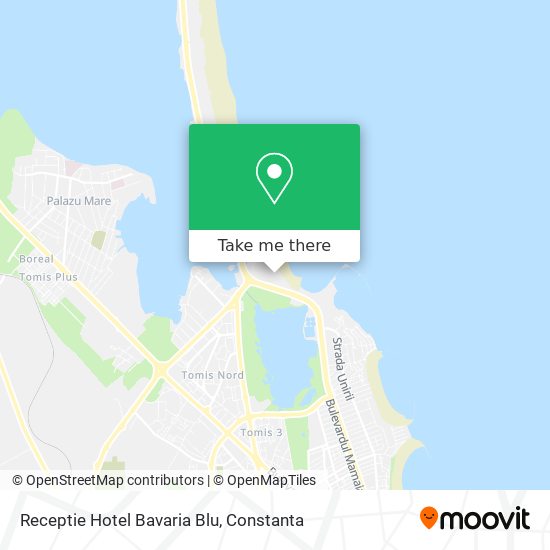 Receptie Hotel Bavaria Blu map