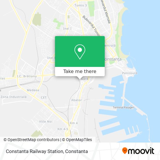 Constanta Railway Station map