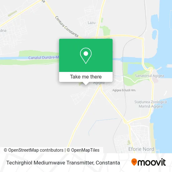Techirghiol Mediumwave Transmitter map