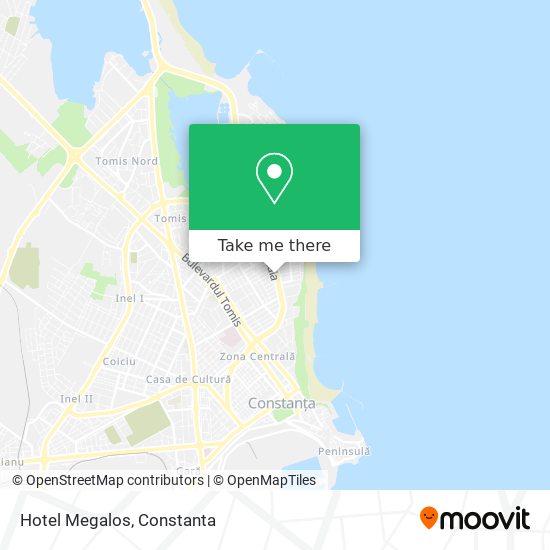 Hotel Megalos map