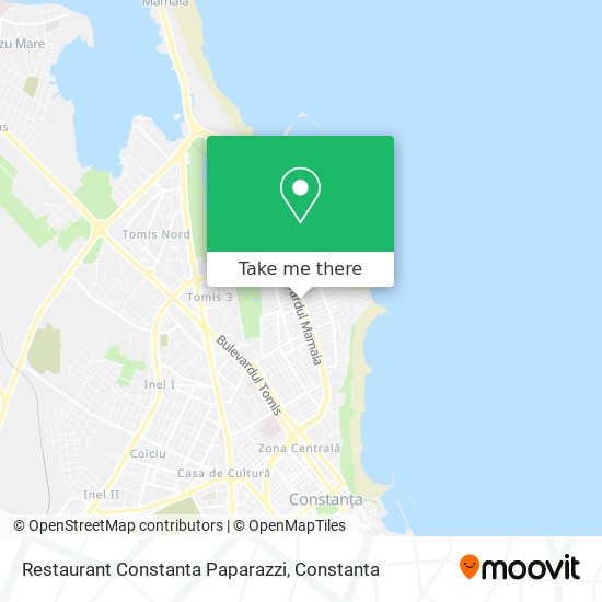 Restaurant Constanta Paparazzi map