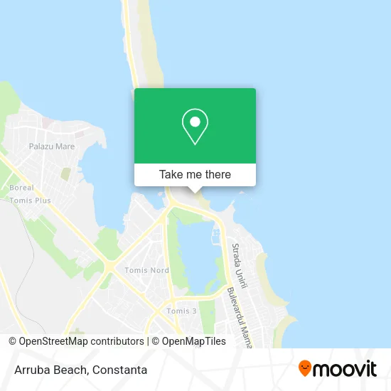 Arruba Beach map