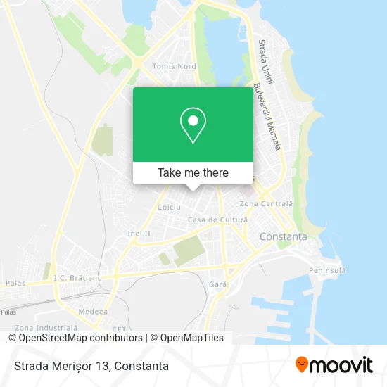 Strada Merișor 13 map