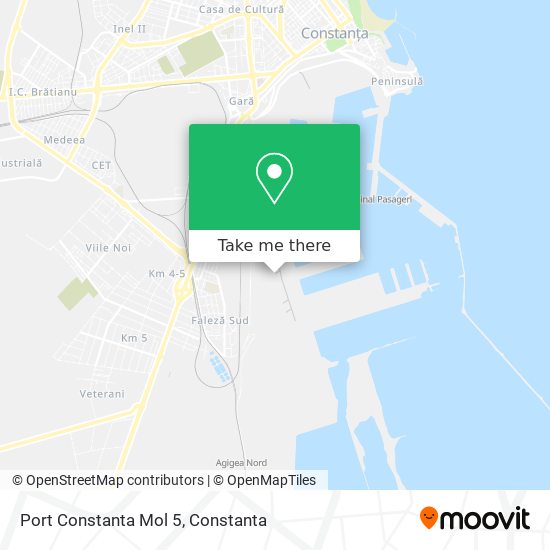 Port Constanta Mol 5 map