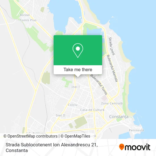 Strada Sublocotenent Ion Alexandrescu 21 map