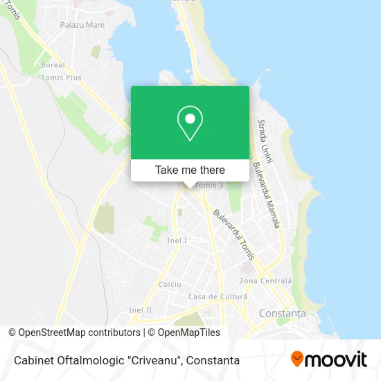 Cabinet Oftalmologic "Criveanu" map