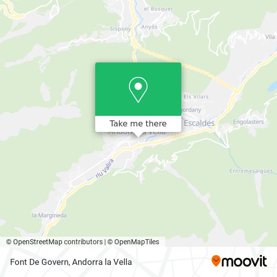 Font De Govern map