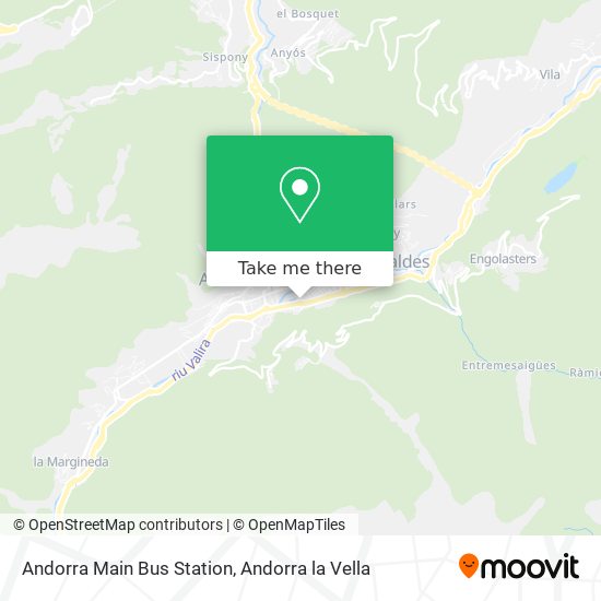Andorra Main Bus Station map