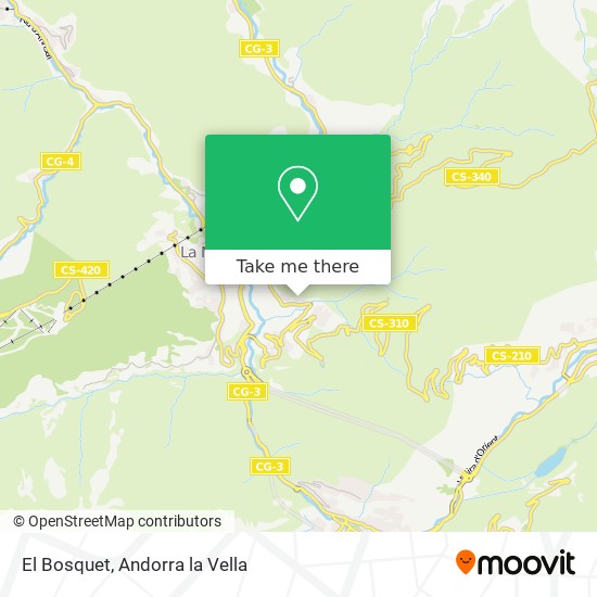 Mapa El Bosquet