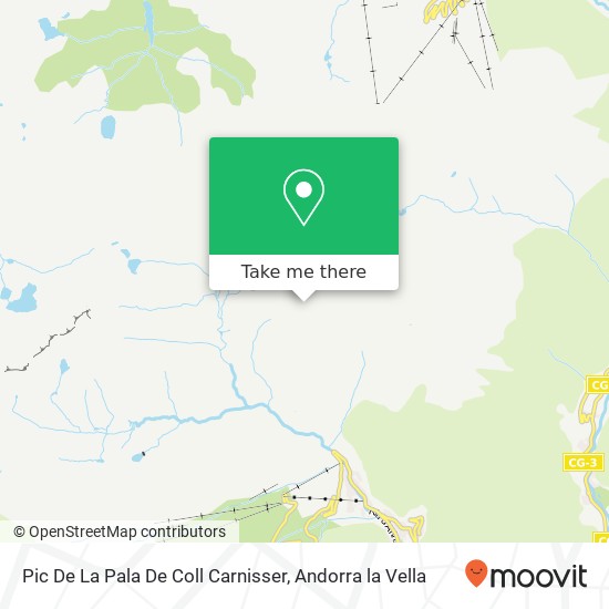 Pic De La Pala De Coll Carnisser map