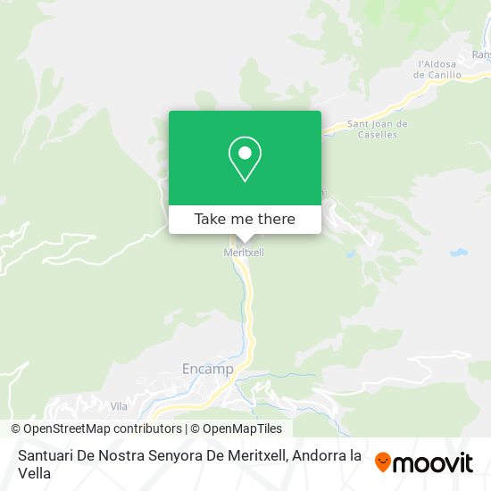 Santuari De Nostra Senyora De Meritxell map