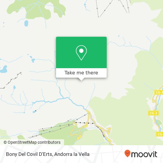 Bony Del Covil D'Erts map