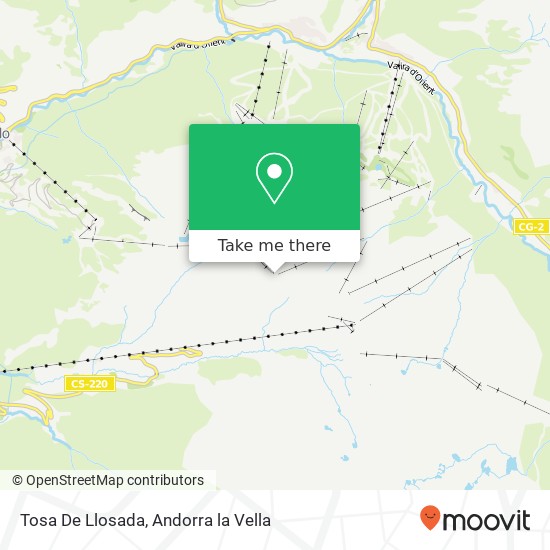 Tosa De Llosada map