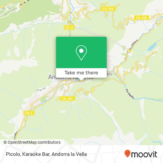 Picolo, Karaoke Bar map